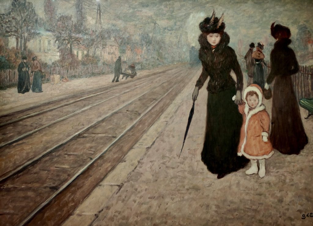  Paul Durand-Ruel et le post-impressionnisme/aufildeslieux.fr/ La gare de banlieue- Georges d'Espagnat 1896/1897 ©K.HIBBS 