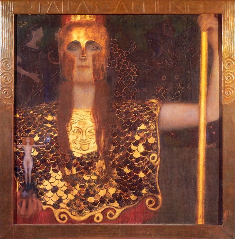 Beauté et Abîme/aufildeslieux.fr/"Pallas Athene"-Gustav Klimt ©Wien Museum