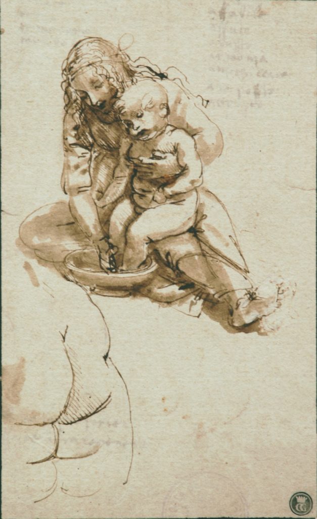  Haarlem, cité du siècle d'or/ aufildeslieux.fr/ Leonardo da Vinci (1452-1519) Young woman washing a child's Feet (1478-80) 
