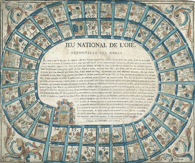 Chartres, la belle illuminée/www.aufildeslieux.fr/Jean-Baptiste Letourmy,Jeu de l'oie,1792-1804 © Musée de l'image-Epinal