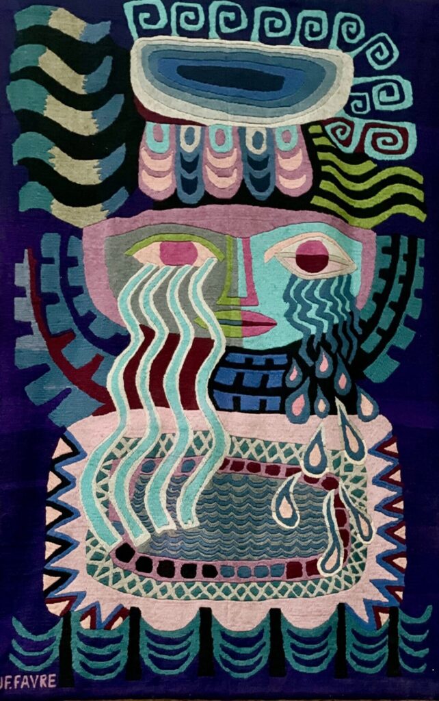 L'art de vivre en Saintonge/www.aufildeslieux.fr/"Qu'il y ait un firmament au milieu des eaux et qu'il sépare les eaux d'avec les eaux." 3è tapisserie de la série de La Genèse de J.F Favre © K.HIBBS 