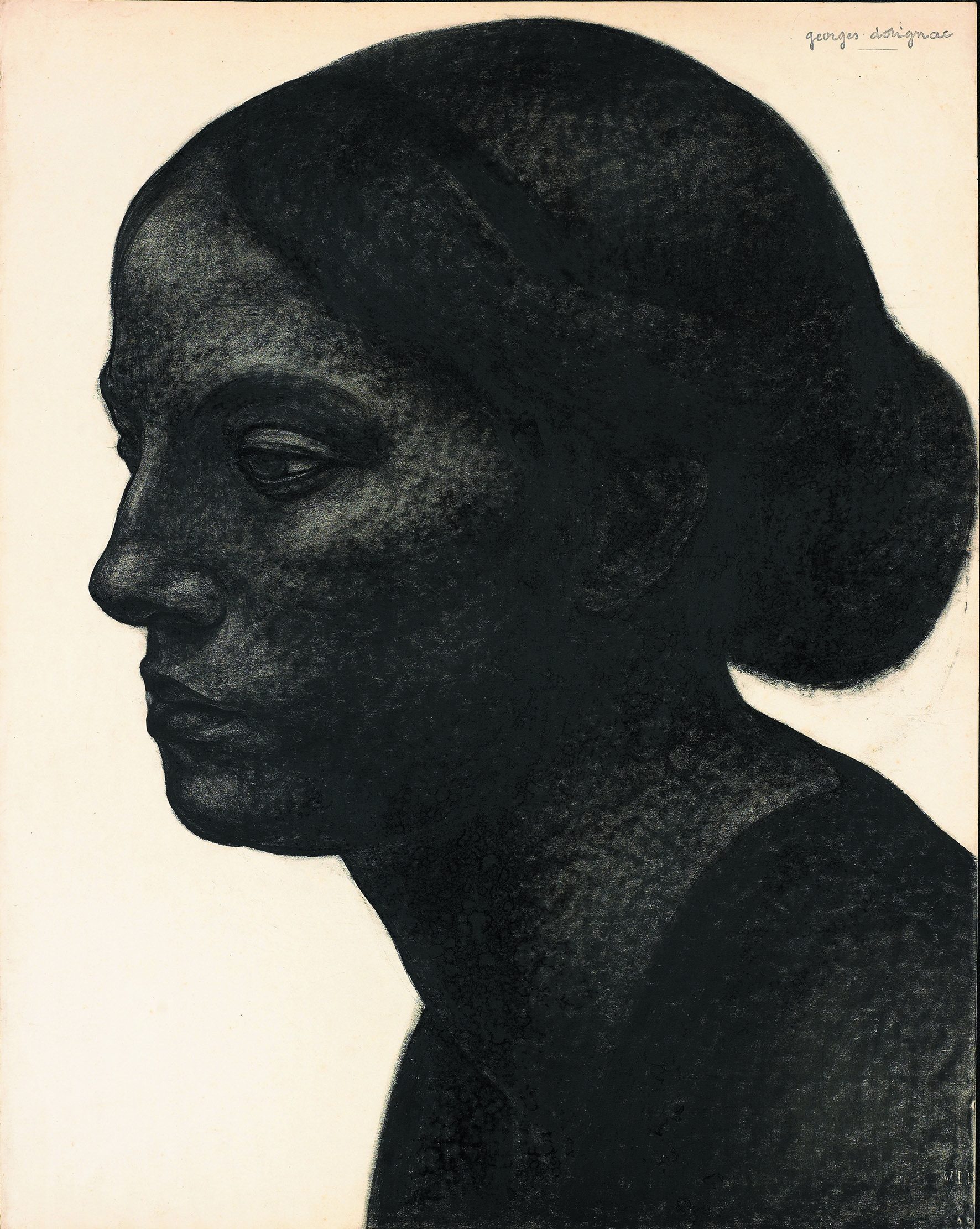  Le Trait sculpté de Georges Dorignac/aufildeslieux.fr/Portrait-de-femme-au-chignon © Photo K.HIBBS