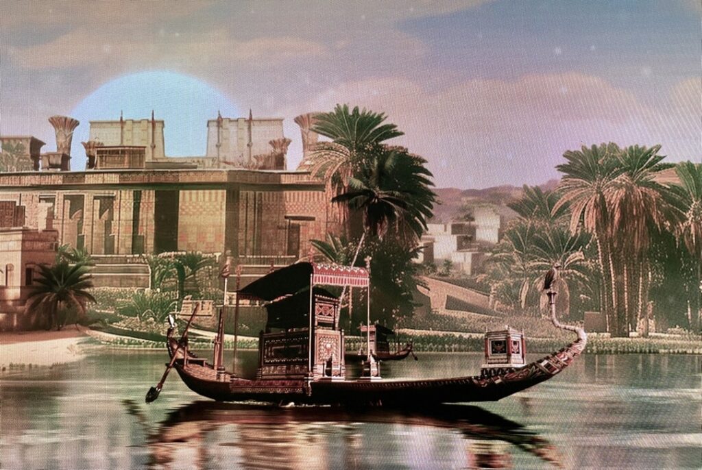  Toutânkhamon, l'expérience immersive pharaonique/www.aufildeslieux.fr/ Le Voyage dans l'au-delà - extrait du film en 3D © K.Hibbs