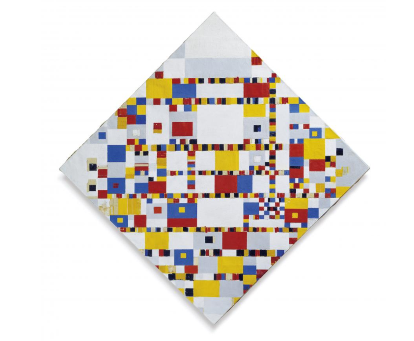  Les 100 ans du mouvement De Stijl/aufildeslieux.fr/  Boogie-Woogie by Piet Mondrian