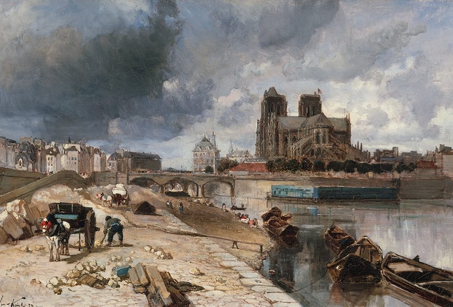 Quand les Hollandais débarquent à Paris/aufildeslieux.fr/ Jongkind, Notre Dame de Paris