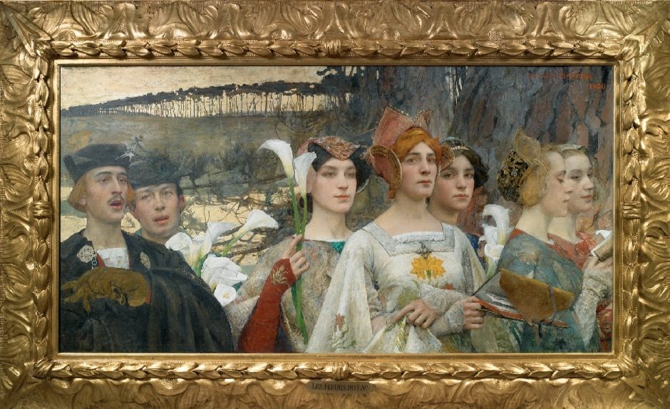  La Porte des rêves au Domaine Caillebotte/aufildeslieux.fr/ les Fleurs du lac (1900)-Edgar Maxence