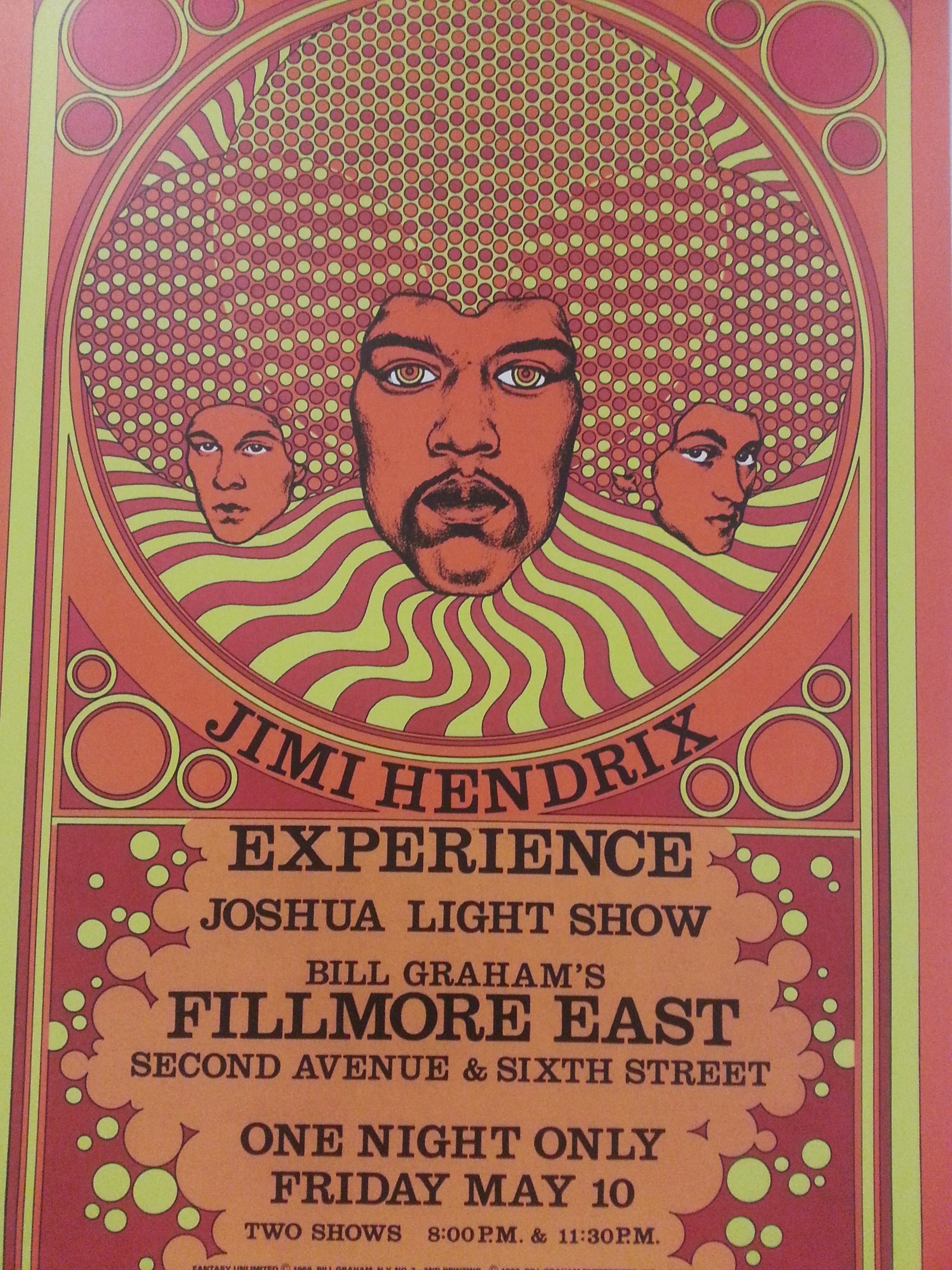 Cleveland: affiche Jimmy Hendrix ©Hibbs