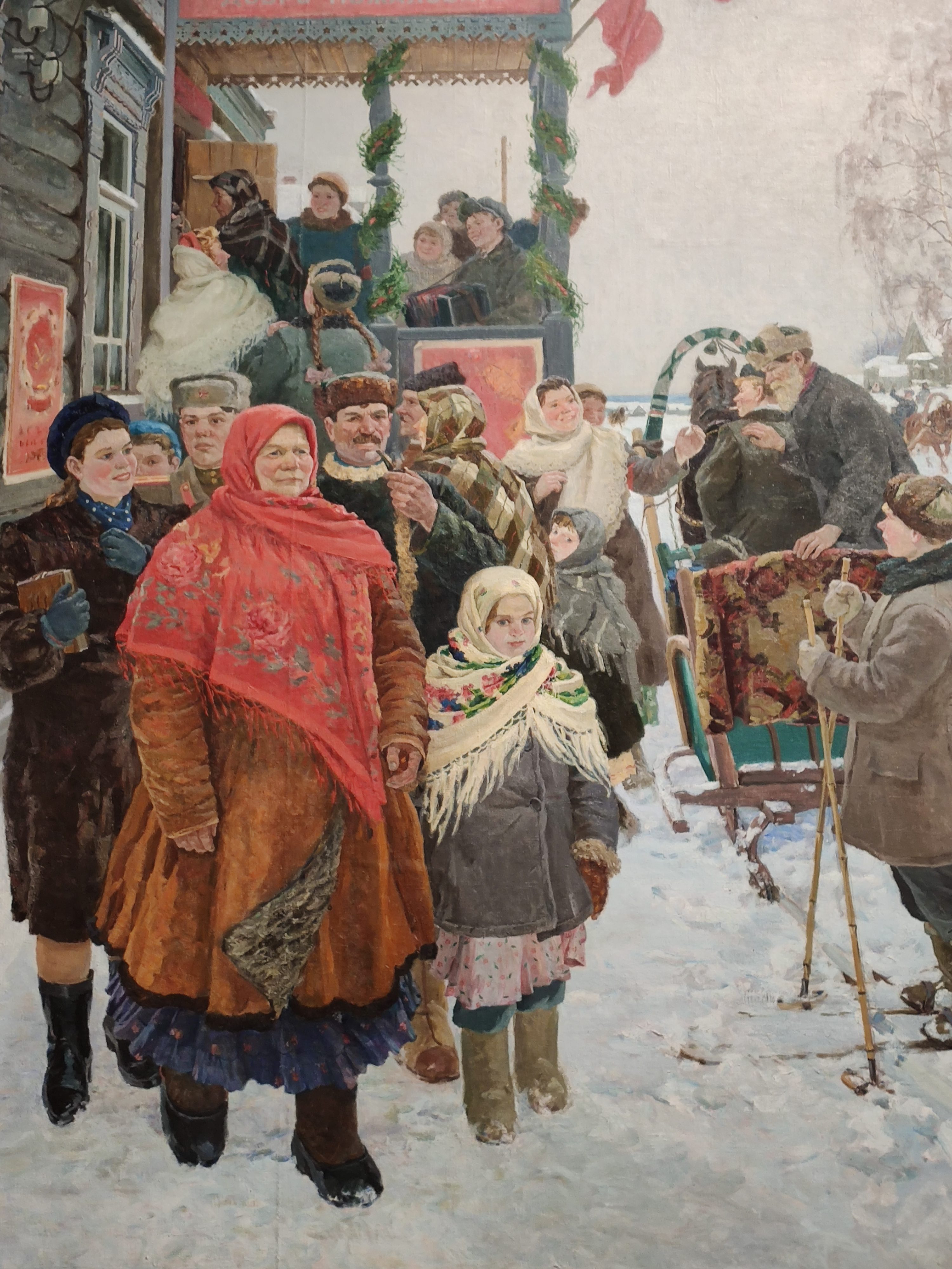  Mourmansk, porte de l'Arctique/ aufildeslieux.fr/ Alexander Volkov/ Day of Elections of the Supreme Soviet of the USSR 1949 © K.Hibbs
