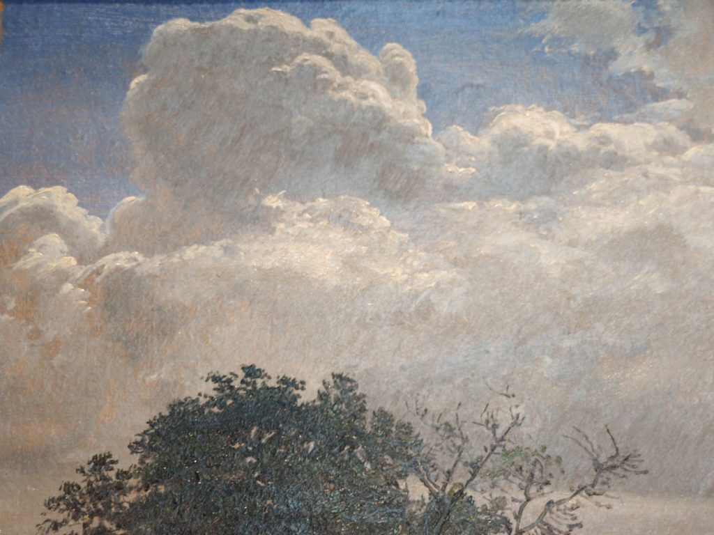 L'Âge d'or de la peinture danoise au Petit Palais/aufildeslieux.fr/Peter Christian Skovgaard-Etude de nuages et cime d'arbres