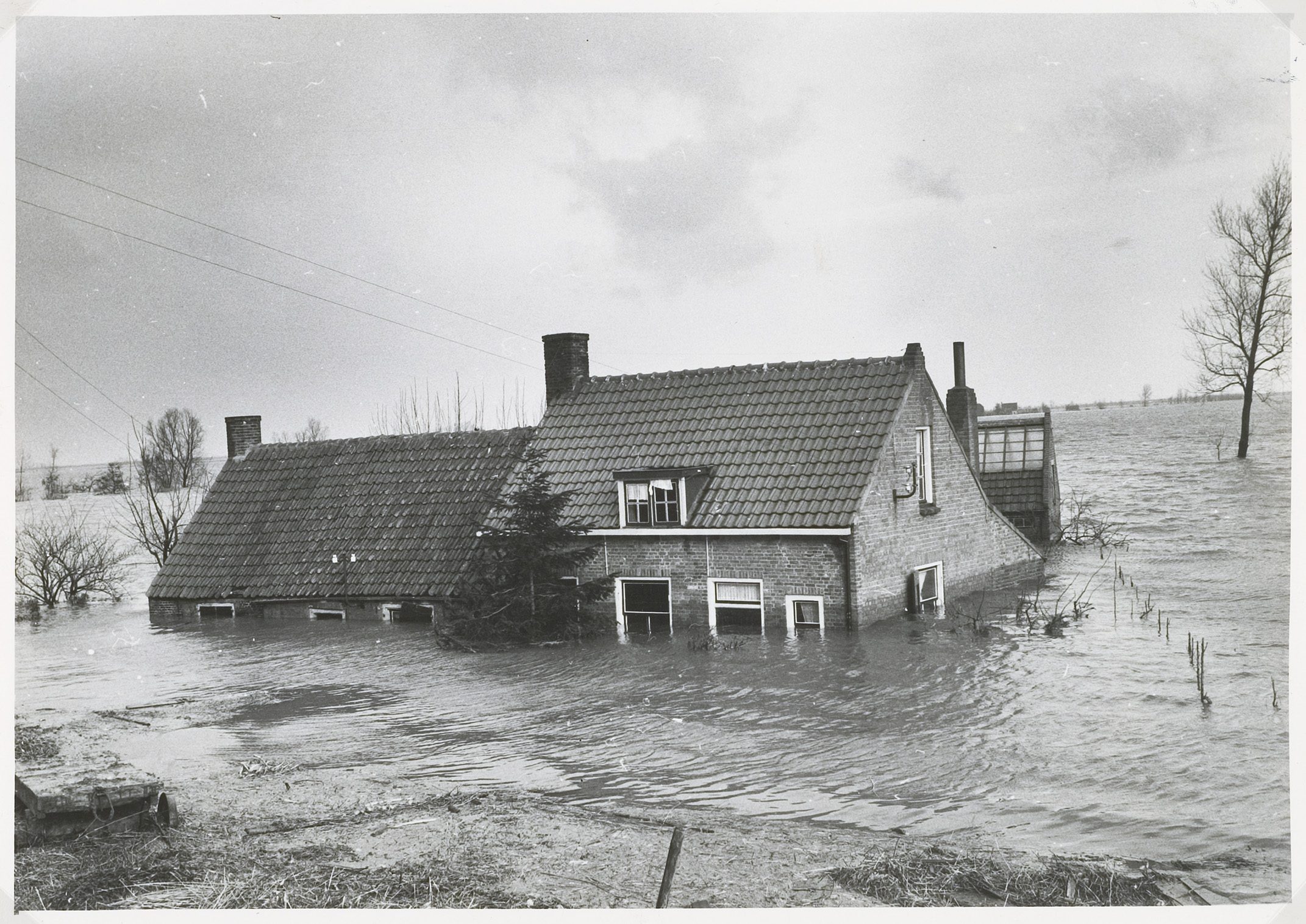 Les polders de Zélande/aufildeslieux.fr/ inondations 1953© archives Watersnoodmuseum 