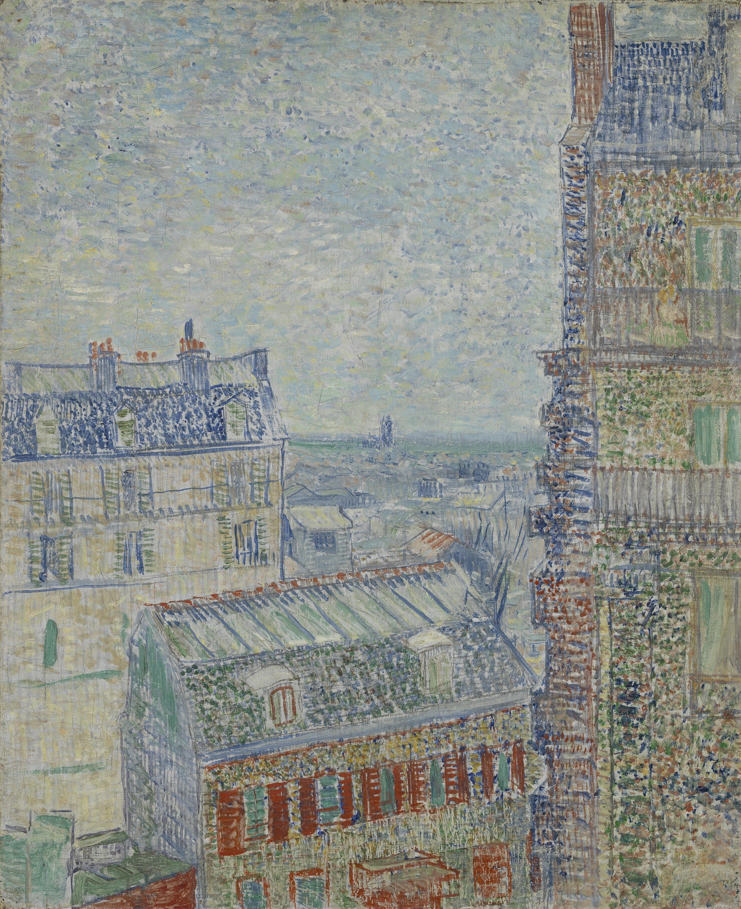Quand les Hollandais débarquent à Paris/aufildeslieux.fr/ Van Gogh/ View from Theo's apartment